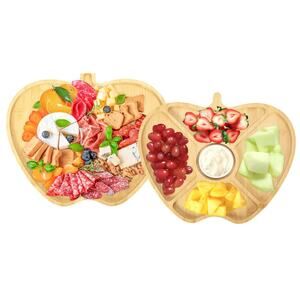 Charcuterie Board, Bamboo Gift Set 15.71 x 13.39 x 1.85 inches